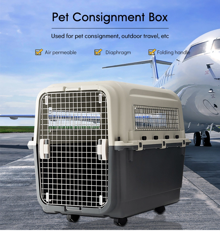 Iata Approved Pet Dog Carrier Air Travel Portable Cat Transport Carrier Box