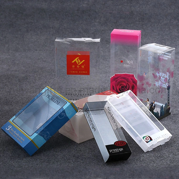 Gift Packaging Folding Clear Pet PVC PP Transparent Plastic Box with Printing